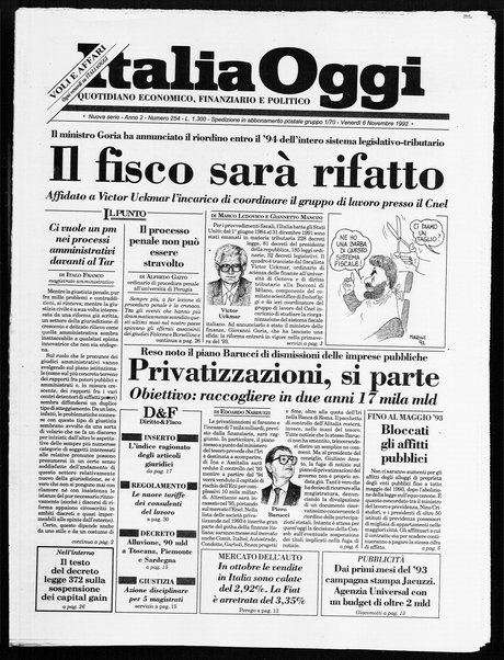 Italia oggi : quotidiano di economia finanza e politica